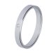 ALIANZA DE ORO BLANCO CONFORT CON DIAMANTE 3.00MM 