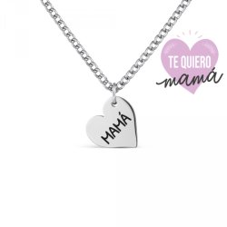 COLGANTE PROMOJOYA ACERO MAMÁ CORAZÓN 9111592