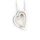 COLGANTE CORAZON FINOR PLATA Y BRILLANTE CAP-32