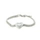 PULSERA FINOR CORAZON PLATA PCP-30