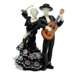 FIGURA NADAL "PAREJA GUITARRA" NEGRO 763220