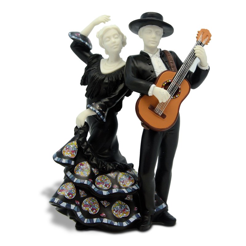 FIGURA NADAL "PAREJA GUITARRA" NEGRO 763220
