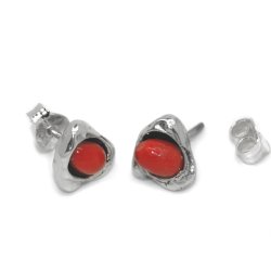 PENDIENTES LA PERIONDA 0951-C EGG CORAL