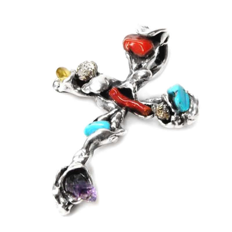 COLGANTE CRUZ LA PERIONDA 0044 CRUZ BARROCA