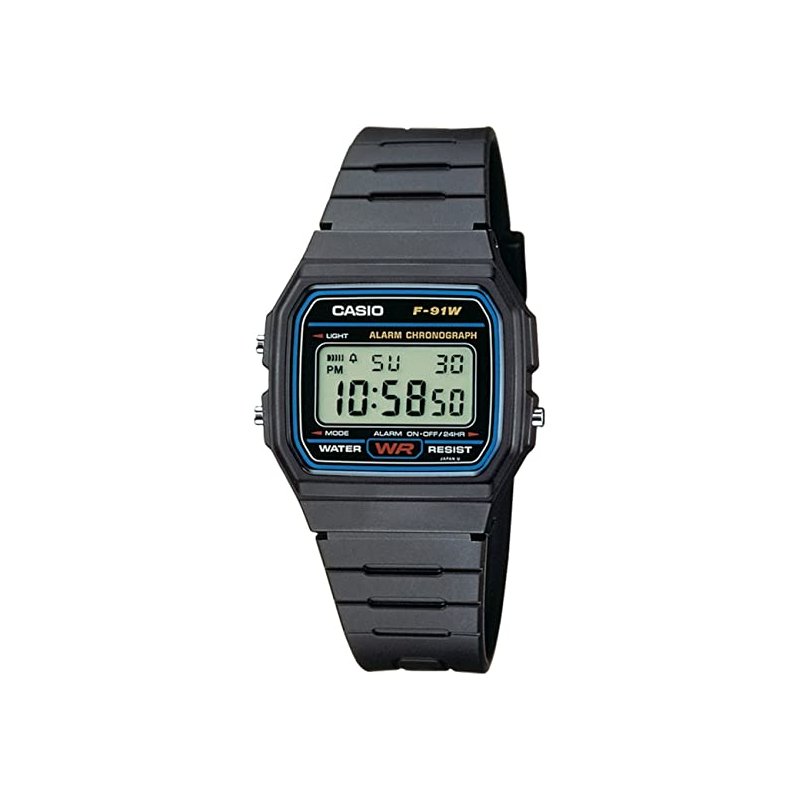 RELOJ CASIO COLLECTION F-91W-1YER