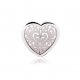 COLGANTE CORAZON INCLINADO PLATA -BRILLANTE CAP-34