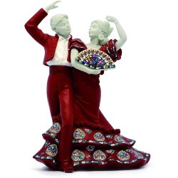 FIGURA NADAL BAILE FLAMENCO ROJO 763606